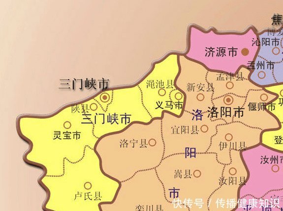 划分为17个地区的河南省