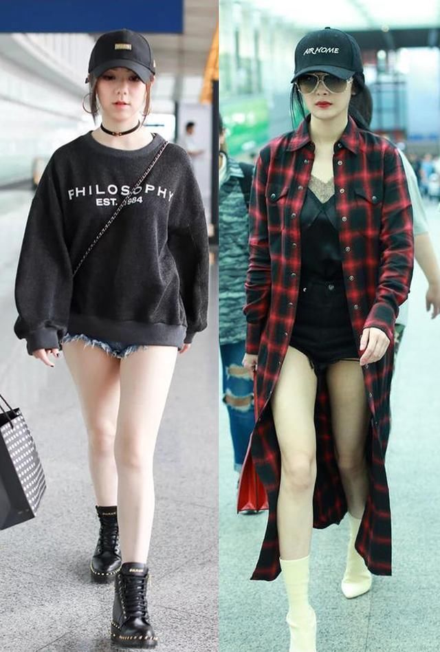 邓紫棋真厉害！短裤穿得比杨幂还短！网友：难怪要用包挡住