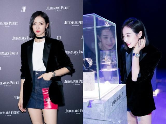 宋茜真猛！裙子穿的跟西装一样短，网友：还以为没穿呢！