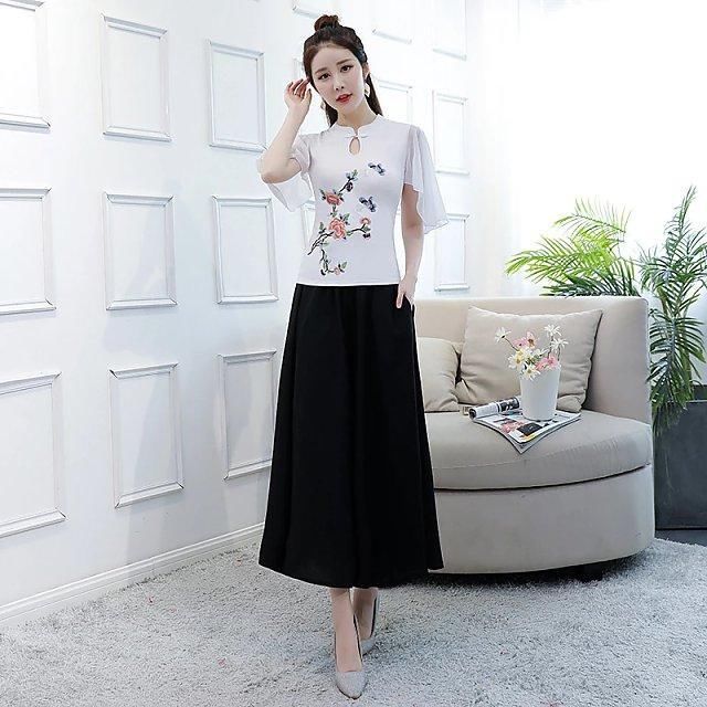 民族风雪纺旗袍，你的品味，不同凡俗！