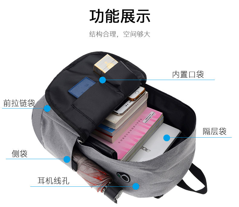 简约时尚/轻便出行，男士双肩背包旗舰店29元