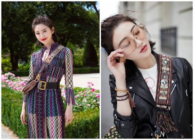 迪奥马鞍包创新图案再度来袭，景甜杨采钰带货再次点燃马鞍包潮流