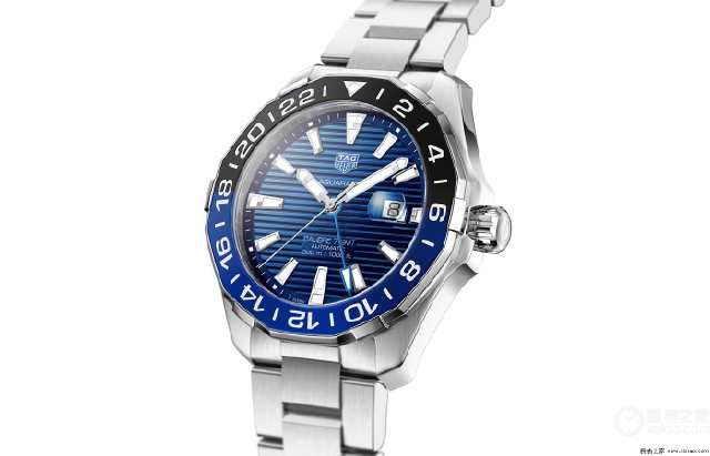  #蓝黑#TAG Heuer泰格豪雅推出竞潜系列GMT蓝黑圈腕表
