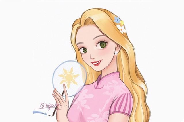  「艾莎」迪士尼公主穿上旗袍，艾莎公主气质超帅，但我觉得最美的还是木兰
