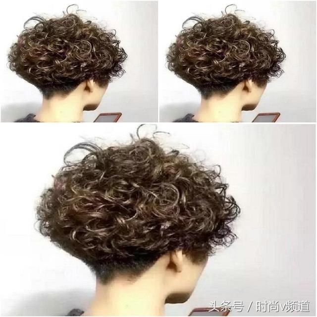 2018短发精选：50岁妈妈做短发，却因小卷光彩迷人，真心不错