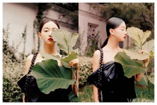 吴谨言时装大片质疑似芙蓉姐姐不说，撞衫热巴将仙女裙穿出乡土味