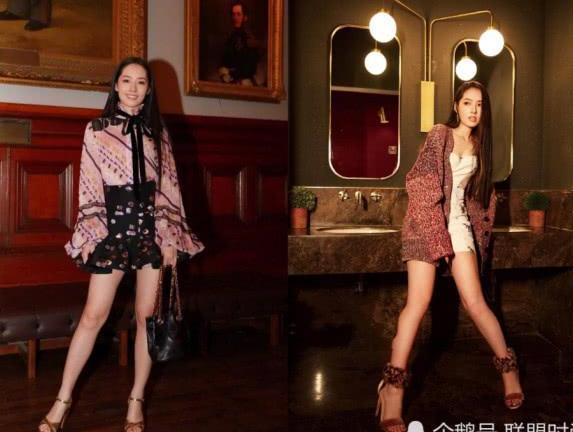 郭碧婷也太敢穿了！皮裙短到只能遮住重点 ，网友：显腿长呗！
