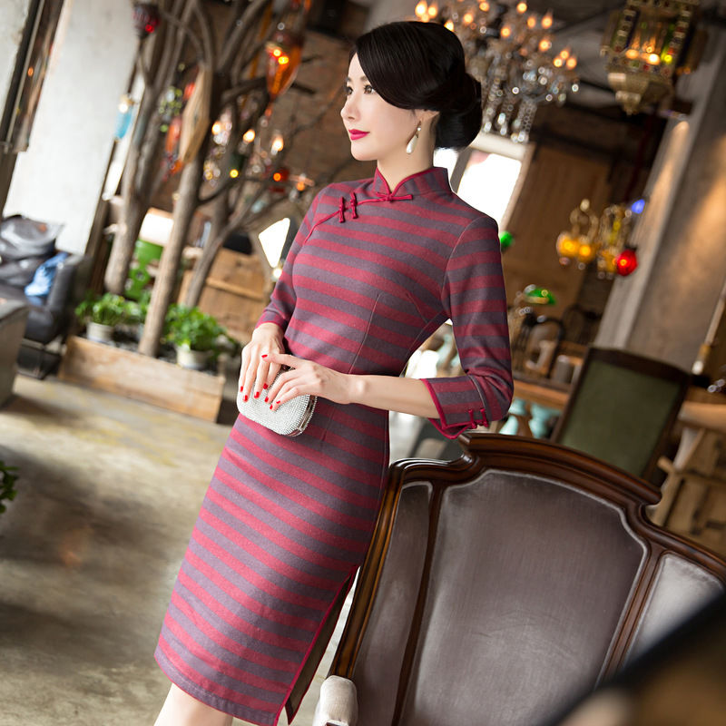 中国美:旗袍!显气质，遮肉显瘦，充满东方古典美