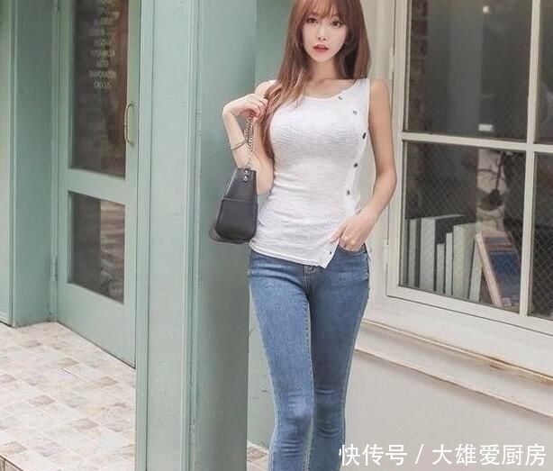 清爽@清新迷人的牛仔裤美女,清爽十足,成熟又知性!