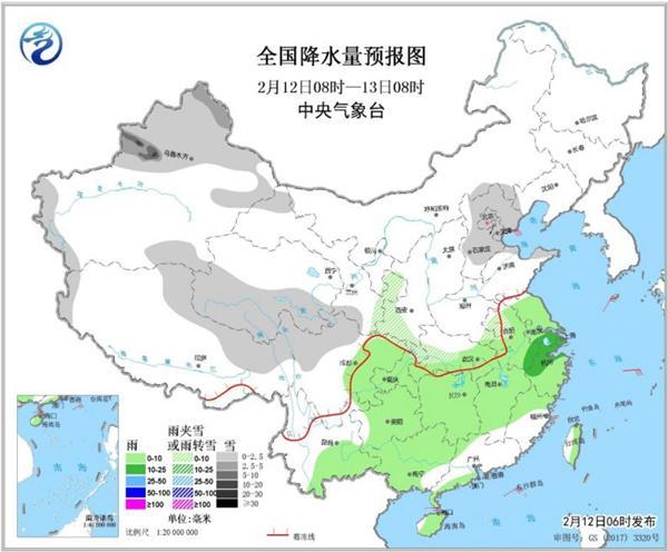 华北等地迎大范围降雪 南方阴雨连绵