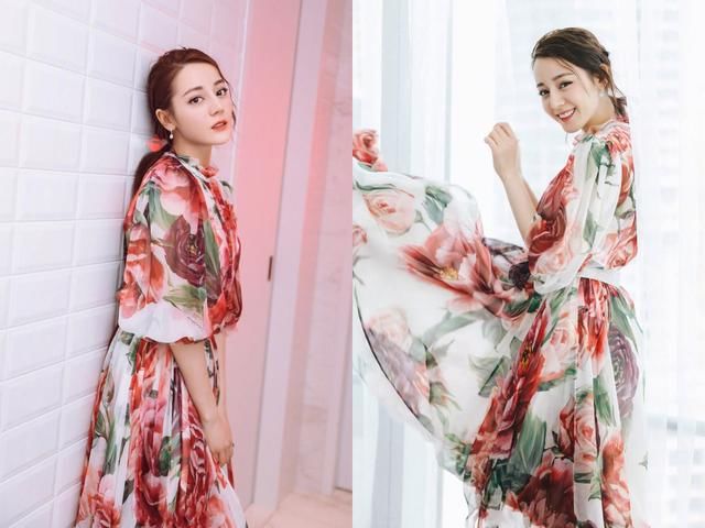 迪丽热巴为了秀美腿，故意将裙子往上提，都快提到大腿根了！