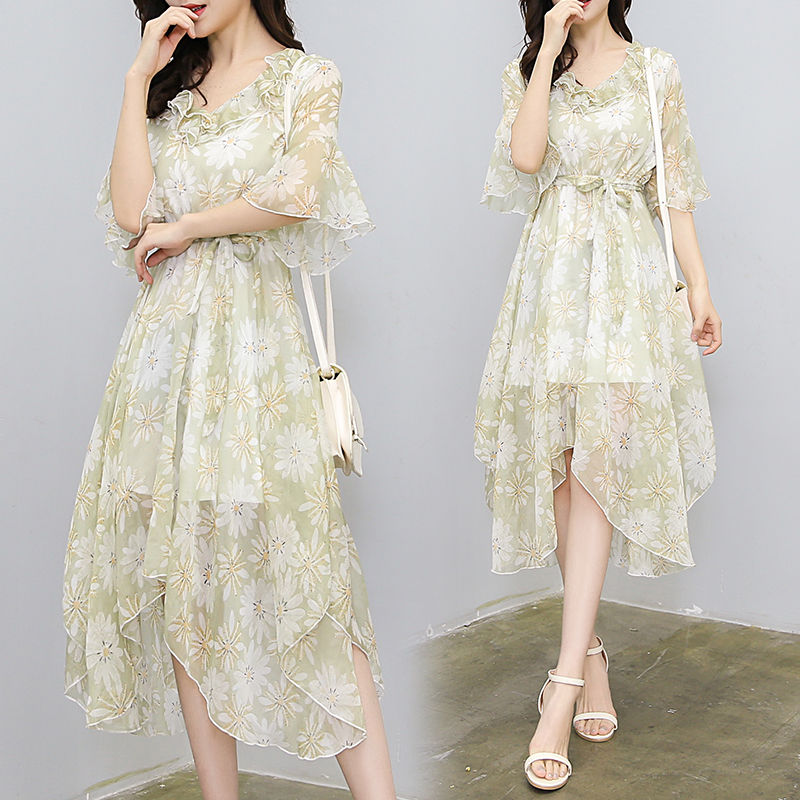 真刷新了我的认知!这连衣裙真能改变我的气质，洋气清新美丽吸睛