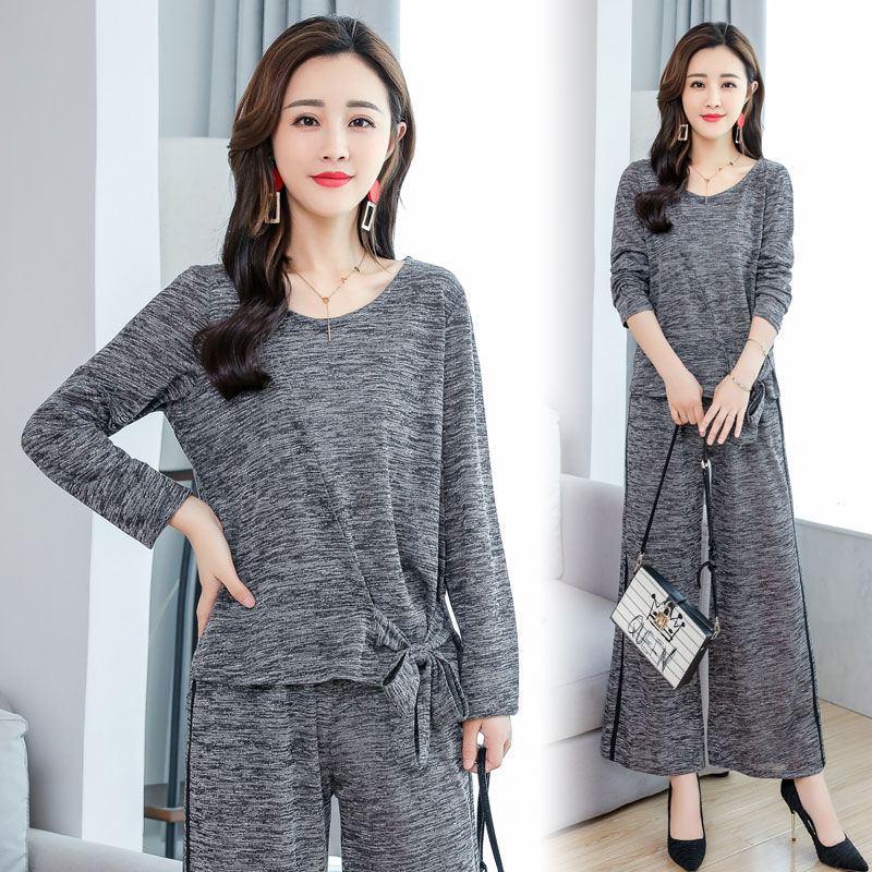 7080别再穿妈妈装了，试试这阔腿裤套装，穿上美的令人心醉