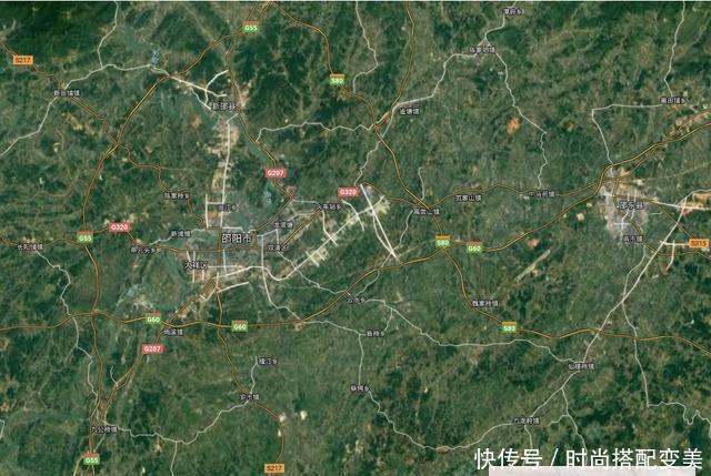 湖南各城市最新卫星地图：一看就知道湖南哪个城市的规模比较大？