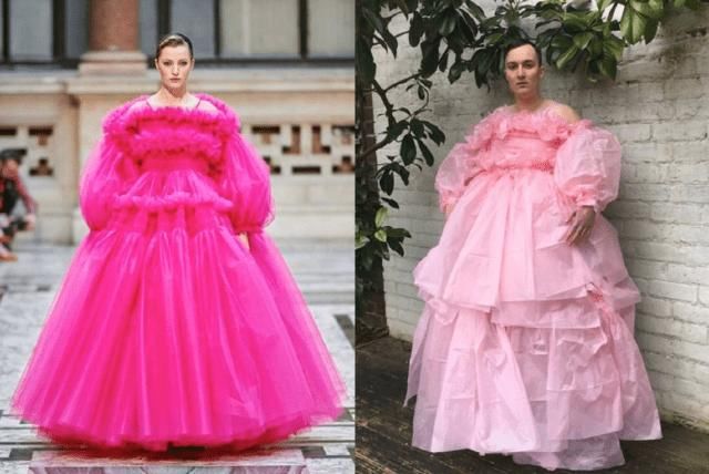 #出门#枕头也能当衣服？被单一裹就出门？时尚就是这么无厘头！