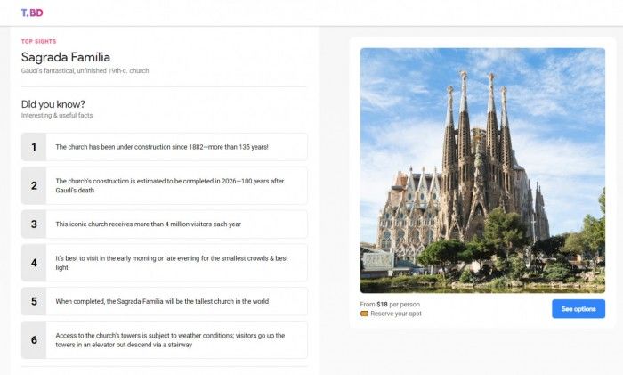 Google发布新网站:帮游客更合理规划出游路线
