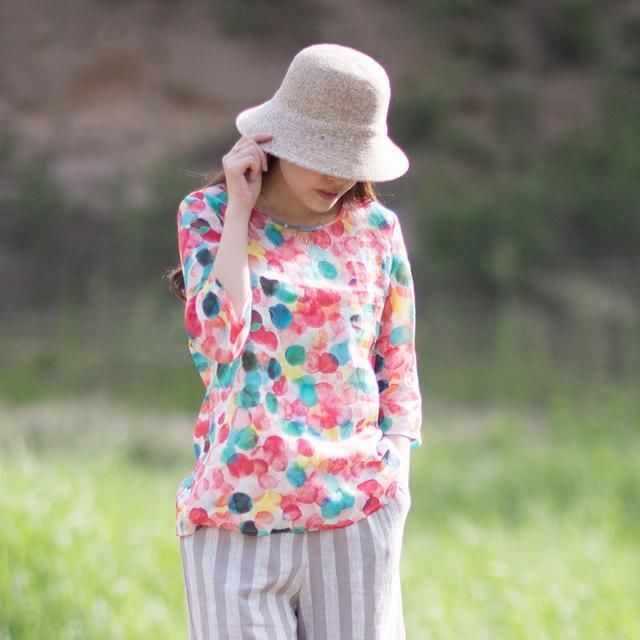 清新亚麻文艺衫，清凉色，让简单和美好每天伴随你