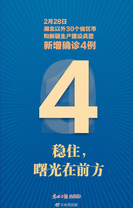  「新增」湖北以外新增病例4例