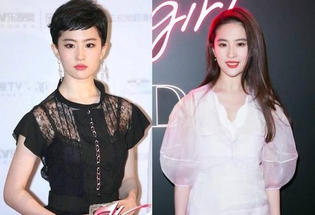 刘亦菲短发，赵丽颖短发，杨颖短发，都逊色于不怎么活跃的她!