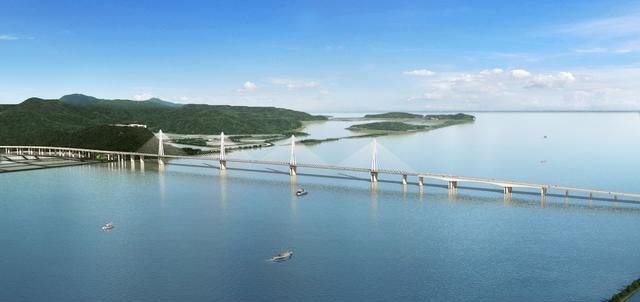  两用|广东珠三角入海口在建第一条公铁两用大桥，国内首座公铁同