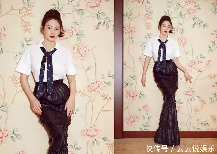 张雨绮为显身材真拼，穿小白裙亮相，网友：简直就是“腰精”