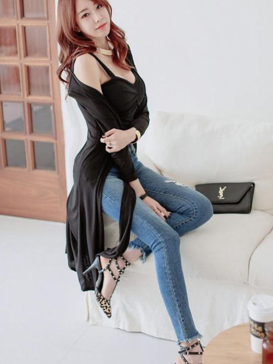 时尚紧身裤，将女人的好身材一览无余，在视觉上拉高身材！