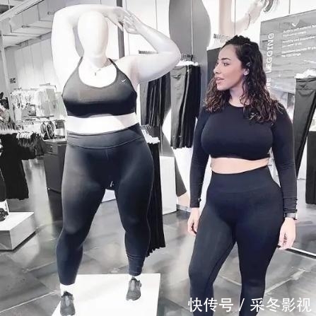 #身材#190斤大码模特,浑身长满“乖乖肉”,坚持健身塑造圆润身材