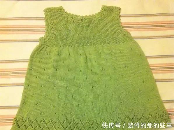 针织|优雅漂亮的女童背心裙针织