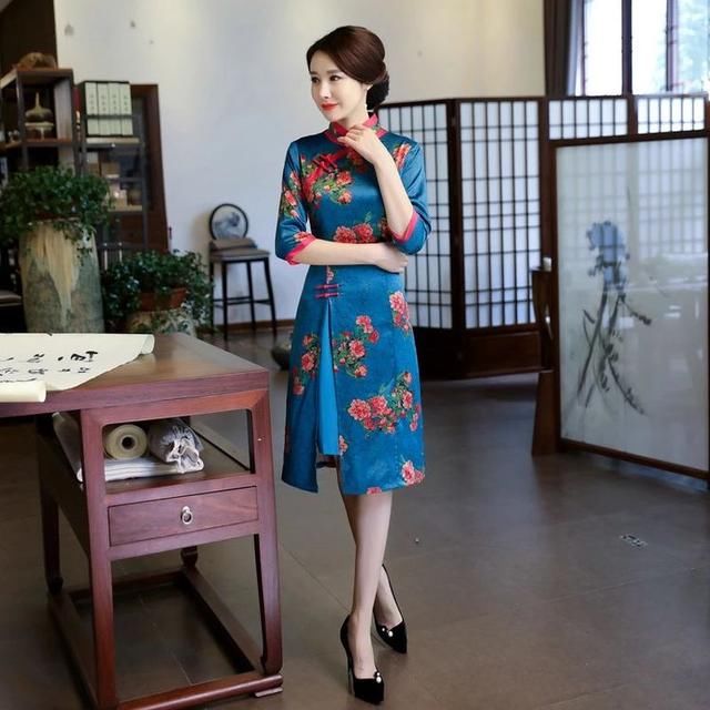 改良奥黛旗袍裙，日常穿，轻松风，更时尚!