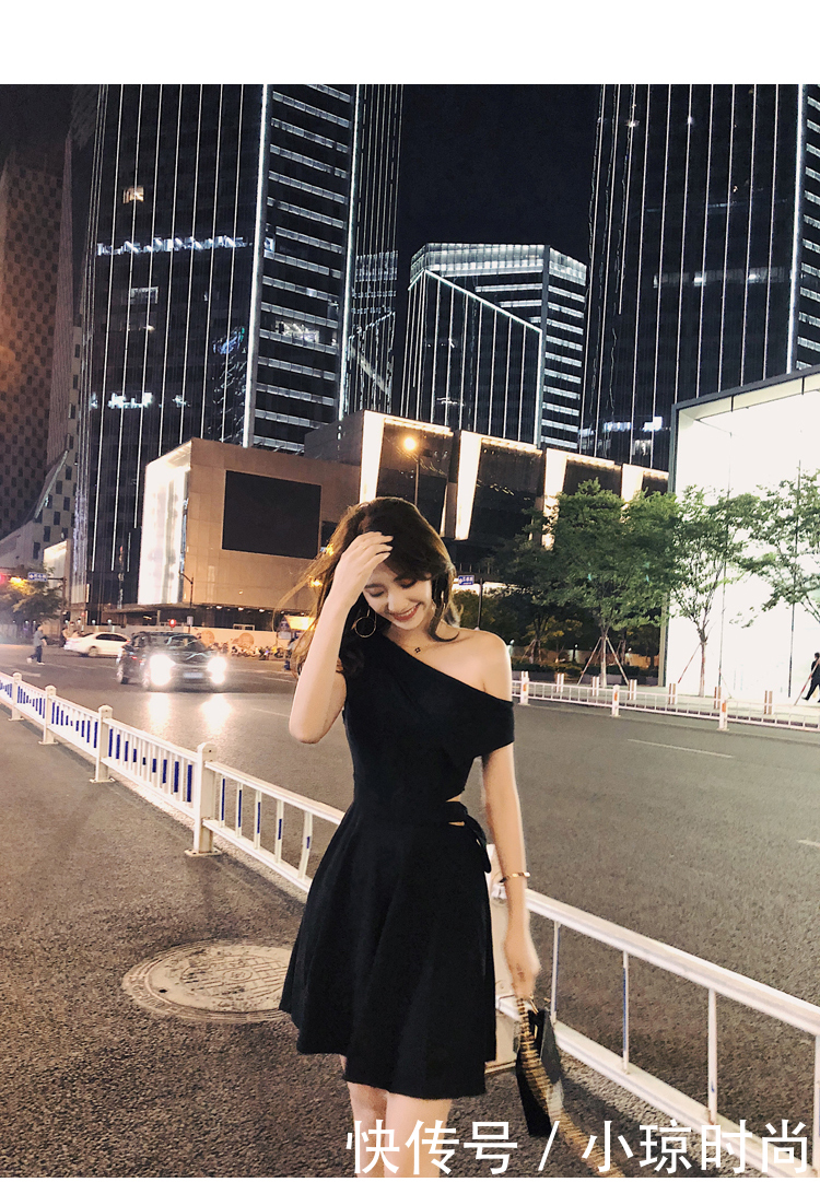 夏天度假撩人杀手锏，性感的露肩裙，风情迷人