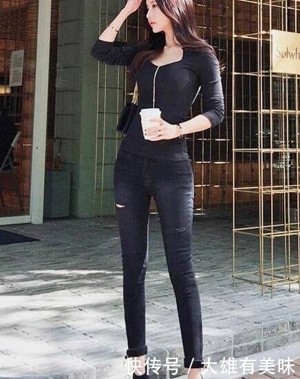  「舒适」气场十足的牛仔裤美女，穿出街头休闲风格！