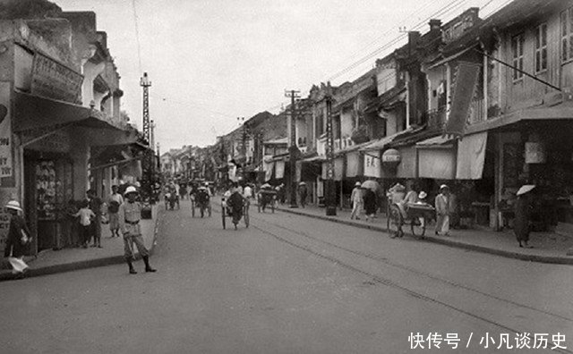 百年前越南首都河内罕见旧照,犹如中国南方小城