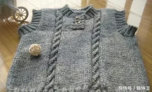  [笔记]帅气男童小背心针织，两天就能完工，附教程笔记