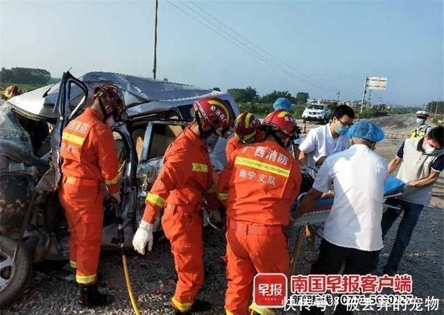 「一大」严重变形！南宁一大货车和面包车相撞，致5人不幸身亡