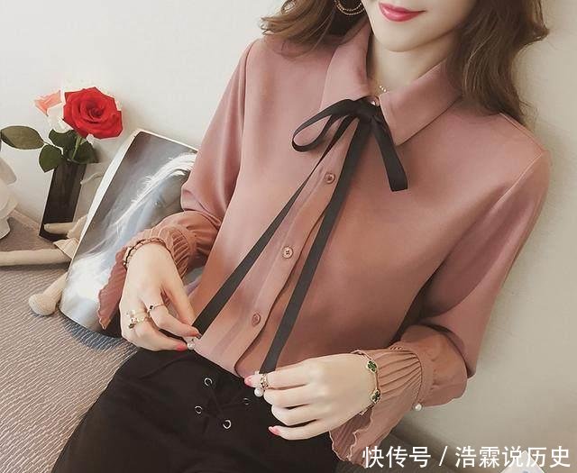  日常：秋季超美腻的雪纺衫，上班日常都美美哒