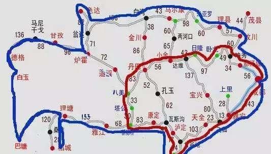 20幅新疆、西藏、青海、川西、甘南旅游地图，珍藏精简版