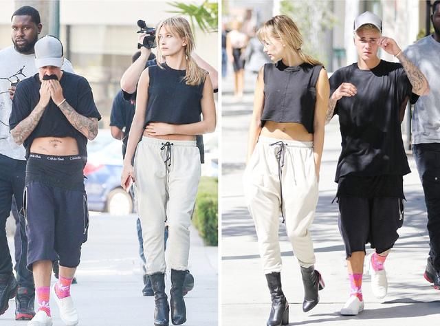 海狸比伯订婚后秀恩爱停不下来，来学他们的街头范儿cp穿搭