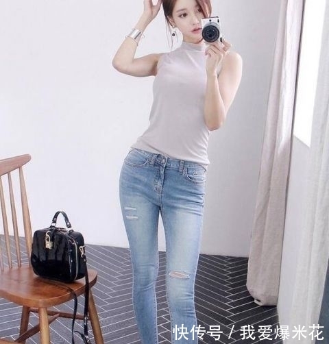 『让你』潇洒干练的牛仔裤美女,彰显女性好身姿!