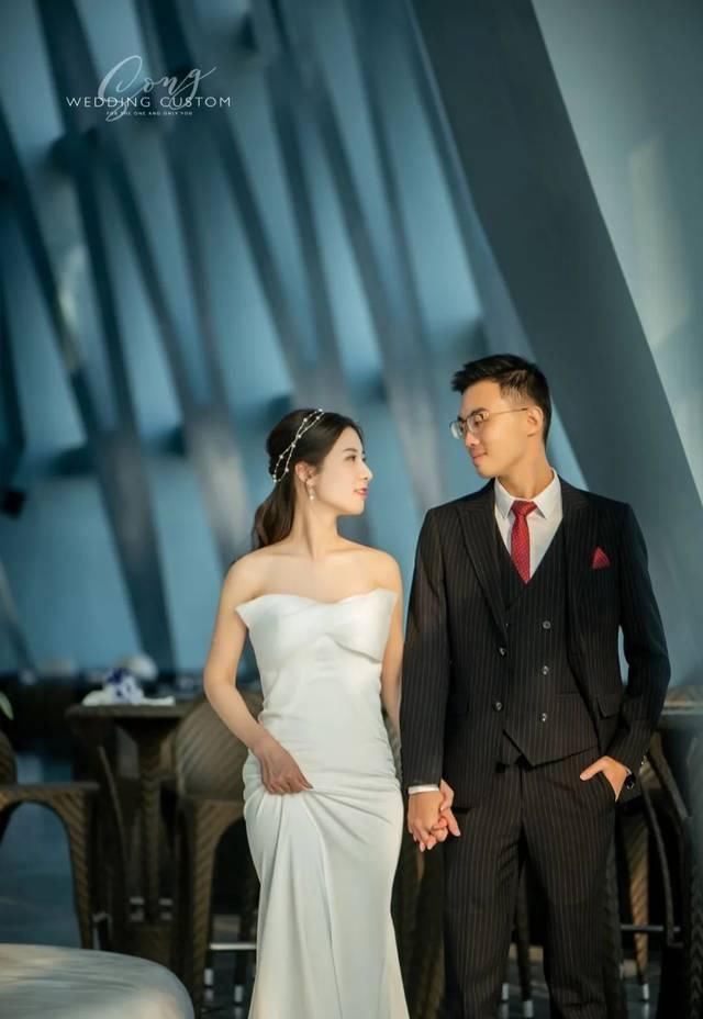 韩式■韩式简约婚礼,白色和绿色和他们的爱情一样,一拍即合!