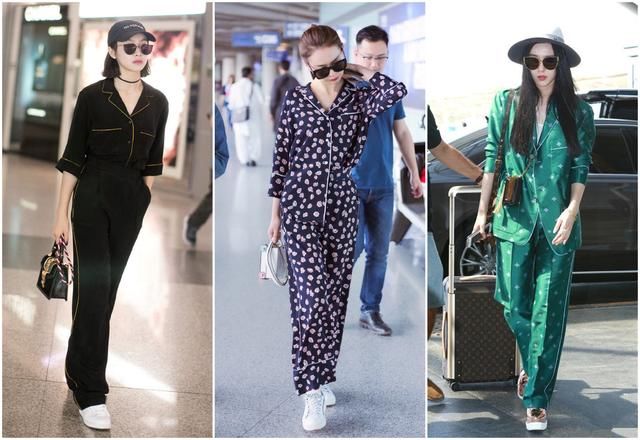 吴宣仪现身机场再现超高衣品，穿粉色睡衣内搭白T，清新又可爱