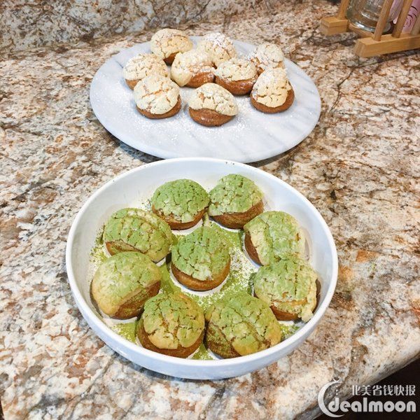 极度爆浆 | 浓郁抹茶脆皮泡芙&香草味的卡仕达酱脆皮泡芙