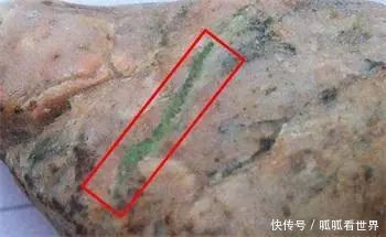  「大叔」农民大叔深山挖出块石头坚称是翡翠，不小心磕掉一块，