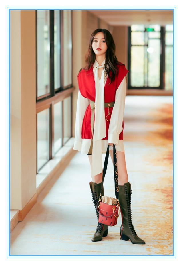 没有唐嫣的腿真别把靴子当裤子穿,否则会像蔡依林一样满屏尴尬的