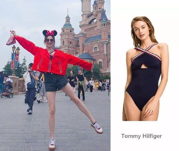 江疏影穿泳衣去迪士尼算啥？张雪迎泳衣撞衫！网友：这怎么上厕所