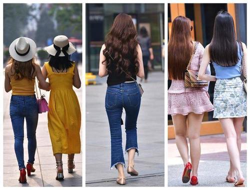 街拍:姑娘背影都这么美,正面是不是更好看呢?