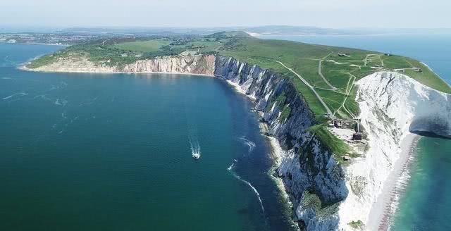 英国英吉利海峡，多佛悬崖，世界的尽头