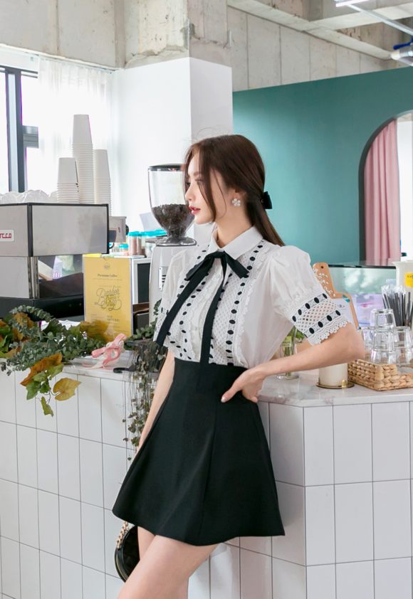 女神孙允珠，百合絮花礼赞公主丝带小洋裙