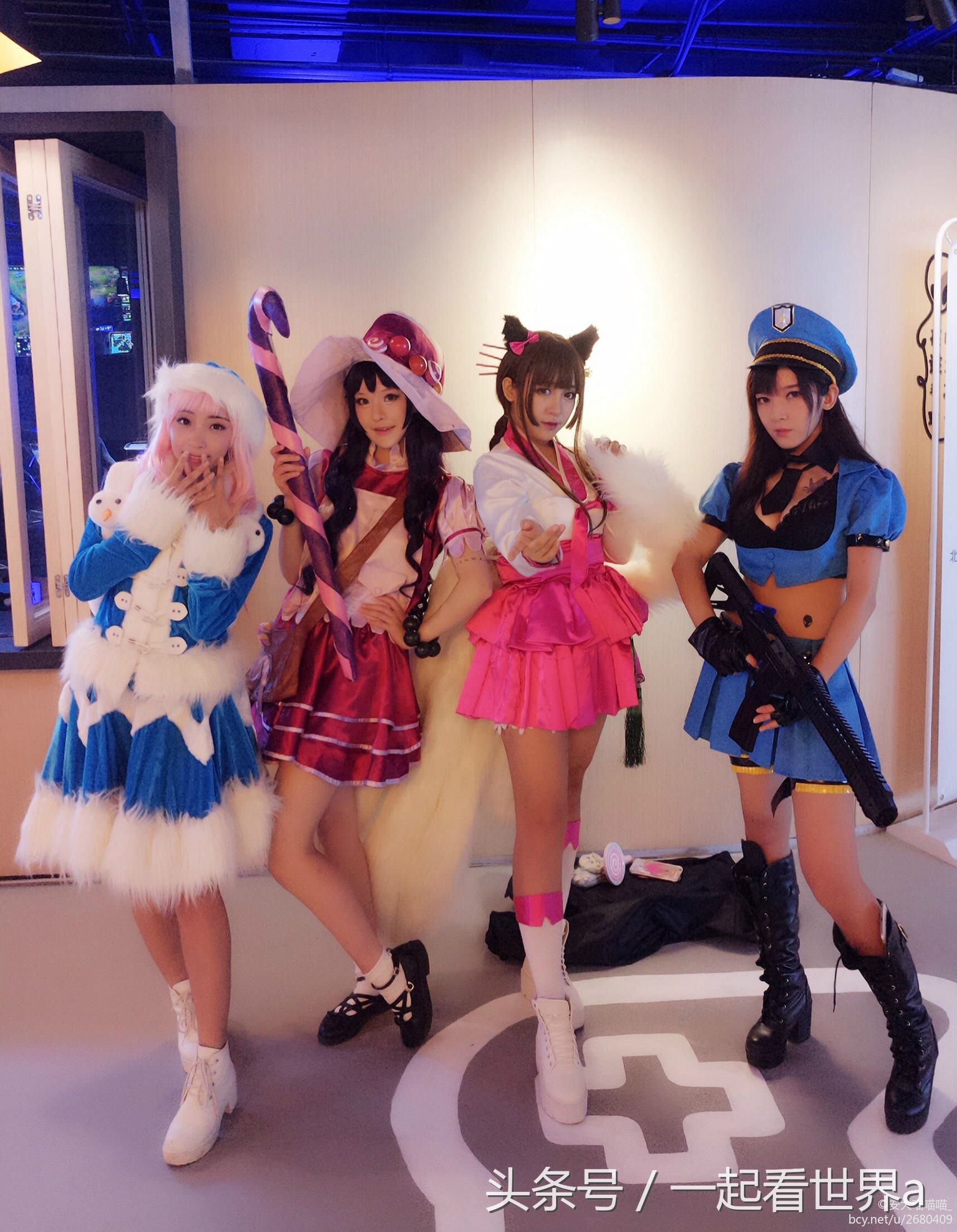 性感妩媚的长腿小姐姐皮城女警cosplay