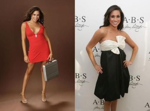 梅根做梦都想删除的照片，紧身连衣裙太勒，网友:腰跑哪去了?