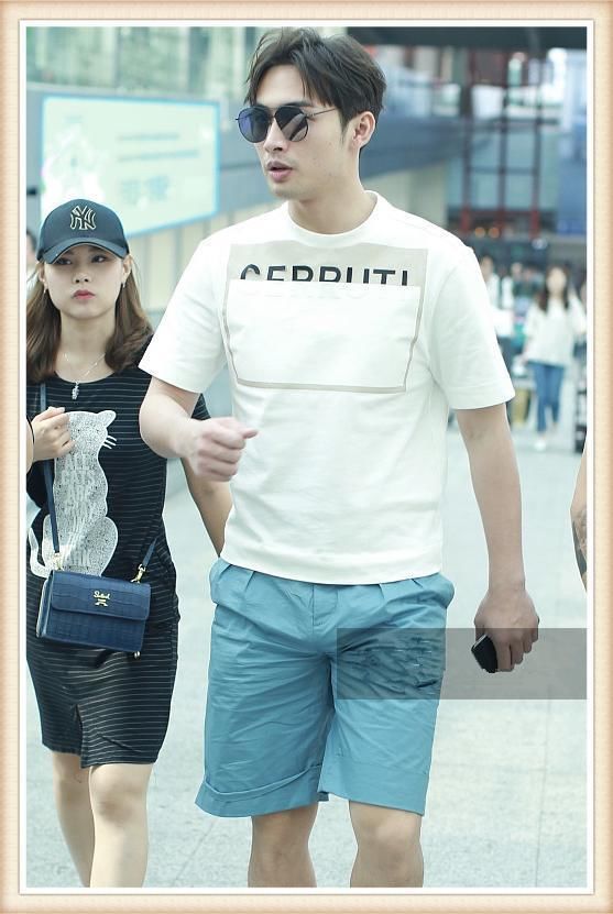 当183张彬彬穿短裤撞上188张亮，才知道模特的腿真的不好惹!